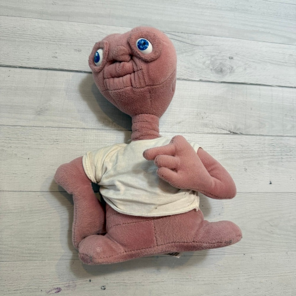 Vintage 1990s E T the Extra Terrestrial Plush Stuffed Doll Universal Studios